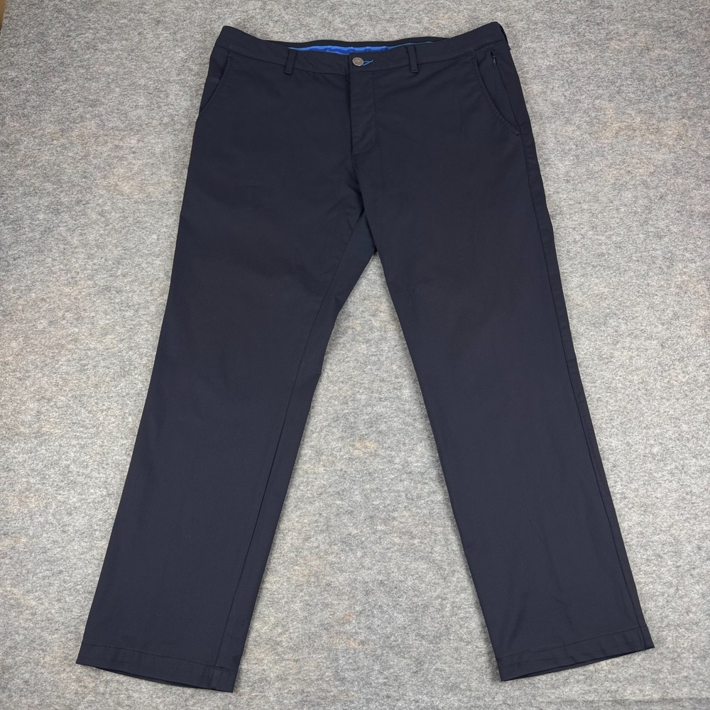 Twillory Performance Pants Tailored Fit Polyester Pockets Blue Mens 36x28